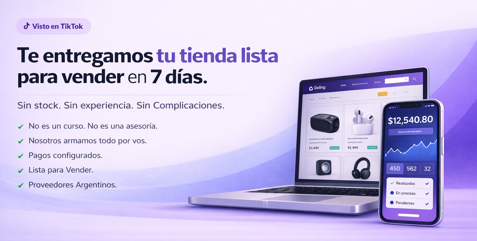 Goling - Tu tienda lista en 7 días