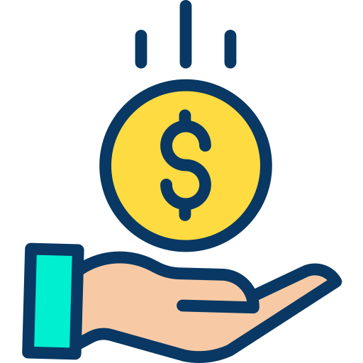 Mano recibiendo moneda - cobrás el margen de ganancia